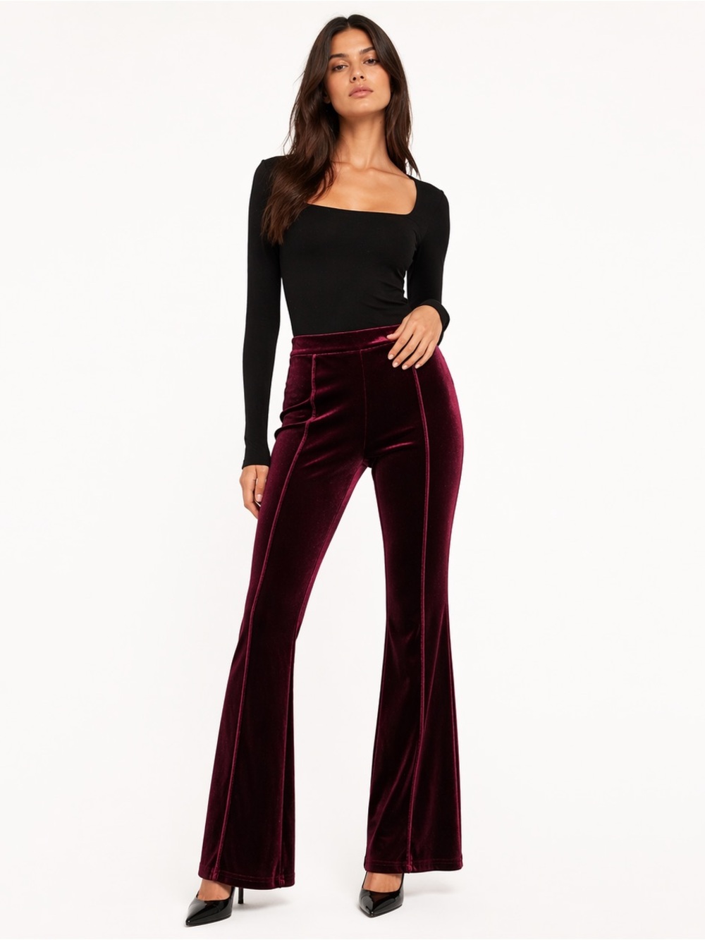 🌹 NWOT! Red Velvet Pants